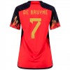 Camiseta de fútbol Bélgica DE BRUYNE 7 Mujer 1ª equipación Copa Mundo 2022